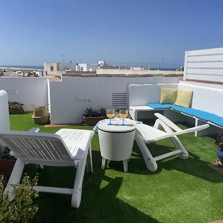 Villa Casa Lola Conil, Azotea Al Mar Y Parking Solo Familias O Parejas Conil De La Frontera Exterior foto